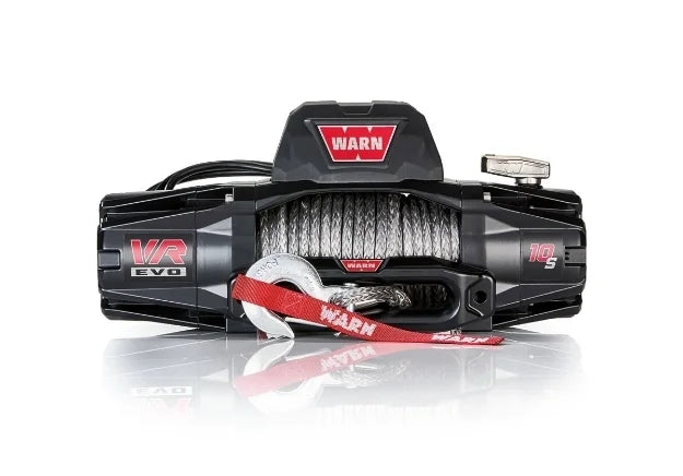 WARN 103253 VR EVO 10-S Electric 12V DC Winch with Synthetic Rope: 3/8" Diameter x 90' Length, 5 Ton (10,000 lb) Pulling Capacity