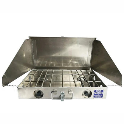 22" 2 Burner Partner Stove With Windscreen