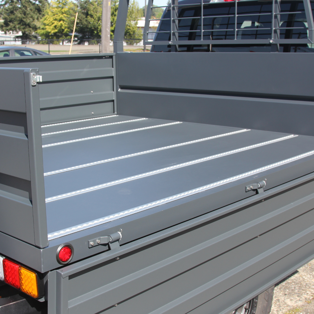 Mid-Size Long Flatbed Truck Body  - with Tall Headache Rack