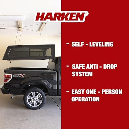 HARKEN Roof Top Tent Hoist, 12 Ft. Lift, 200 lbs Max, 4 Point