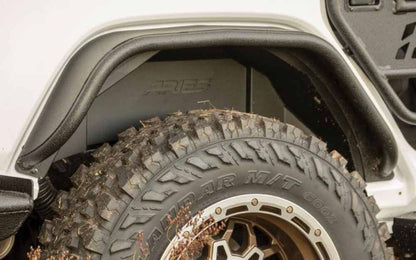 Aries Rear Fender Flares for Jeep - Textured Black Powder Coated Aluminum