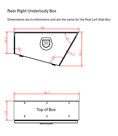 Full-Size Long Underbody Box Set of 4