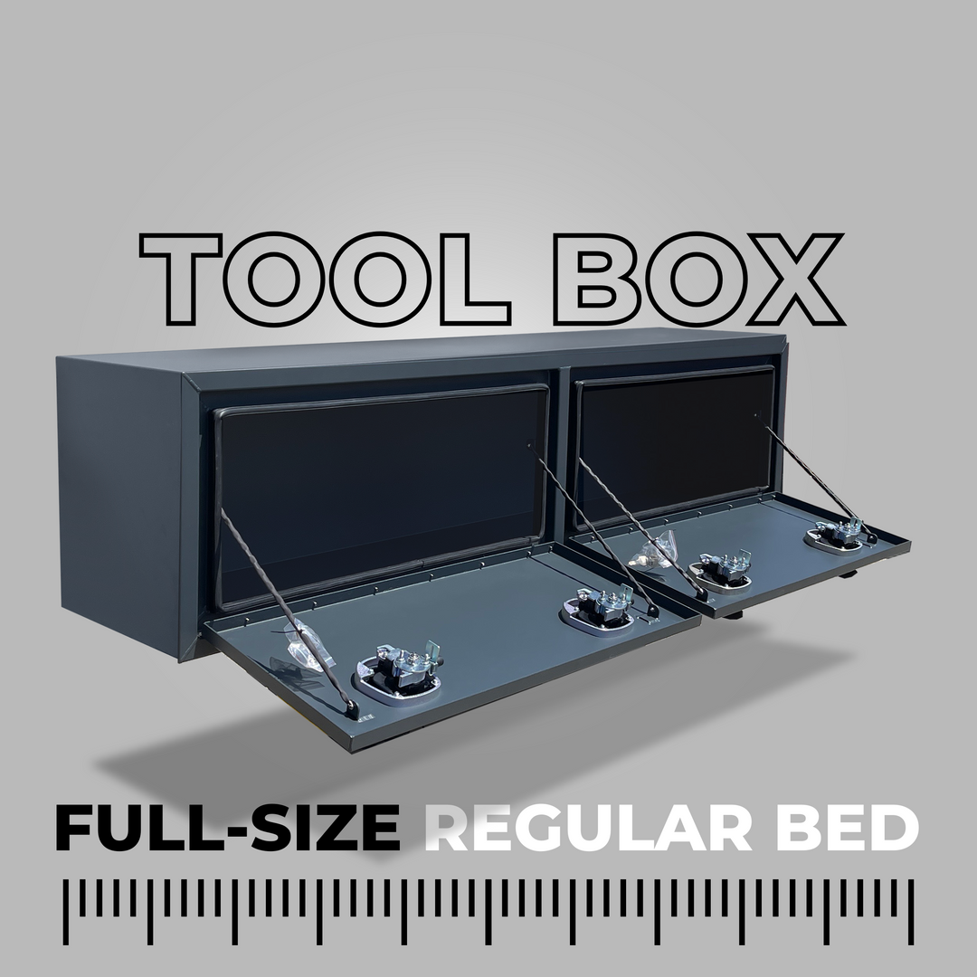 Tool Box for Full-Size Regular Flatbeds with Dropsides - Single Box