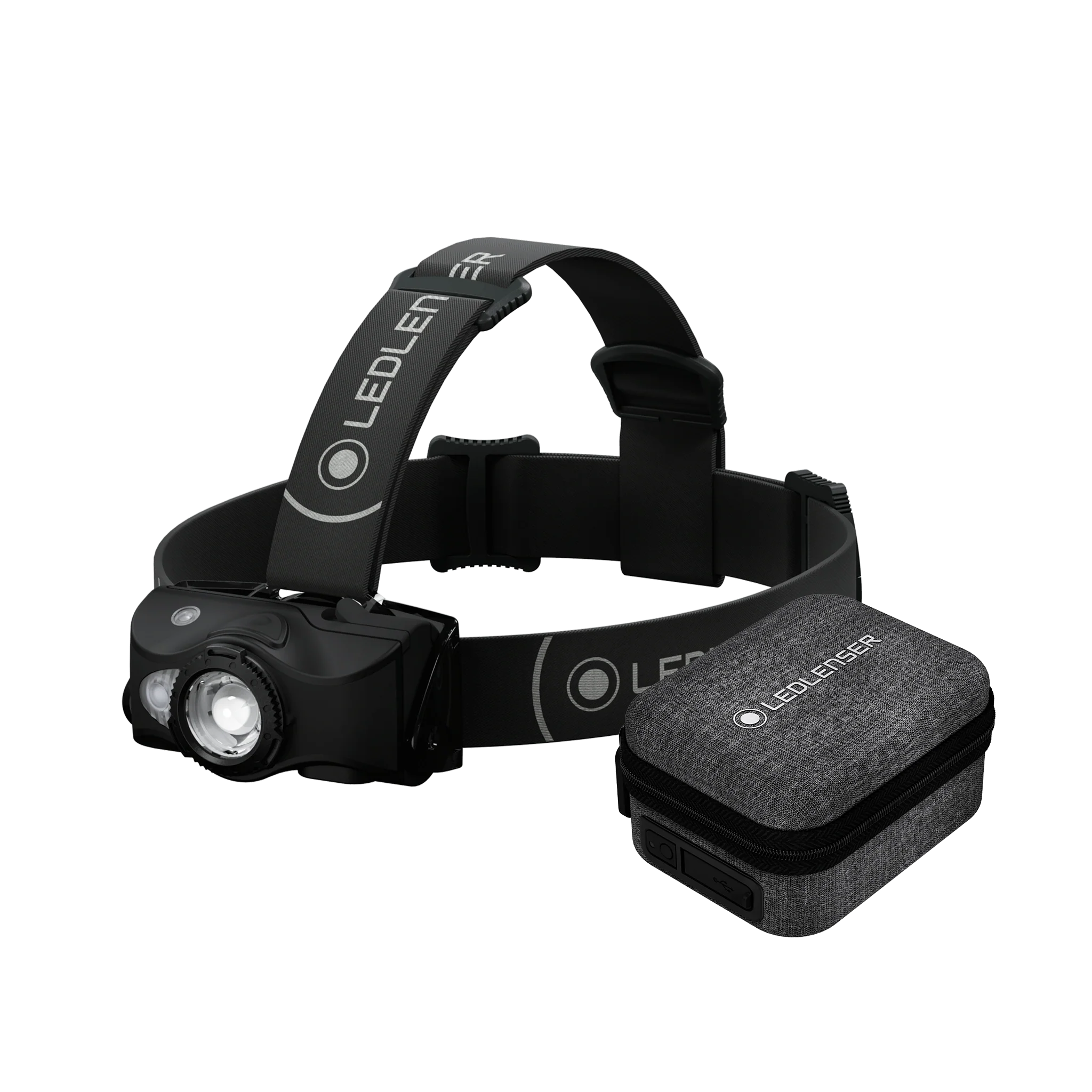 MH8 Black Headlamp and Powercase