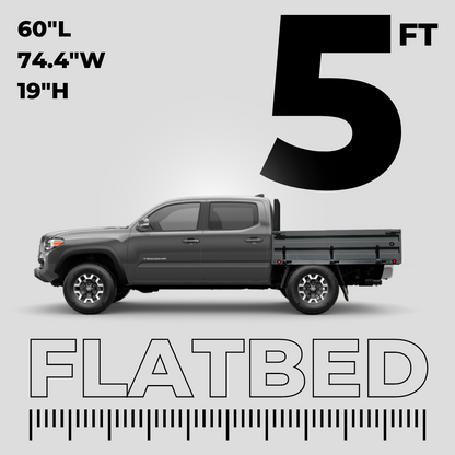 Mid-Size Regular Flatbed Truck Body - with Tall Headache Rack