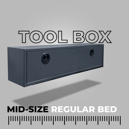 Tool Box for Mid-Size Regular Flatbeds with Dropsides - Single Box