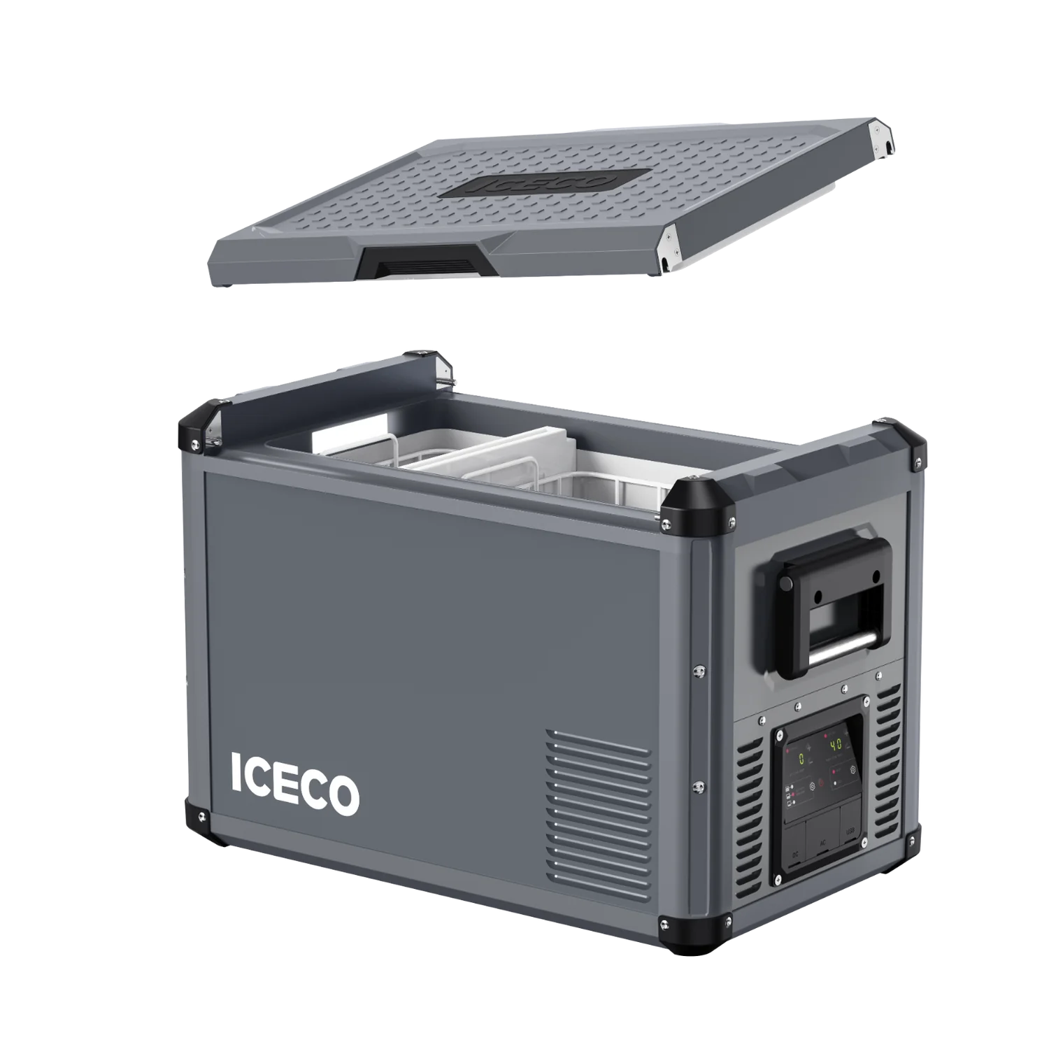 VL45ProD Dual Zone Portable Freezer - Gray | ICECO