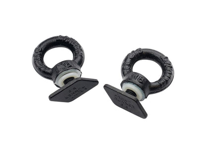 BLACK TIE DOWN RINGS / EYE NUTS FRONT RUNNER | SKU: RRAC012 - Next Jump Outfitters