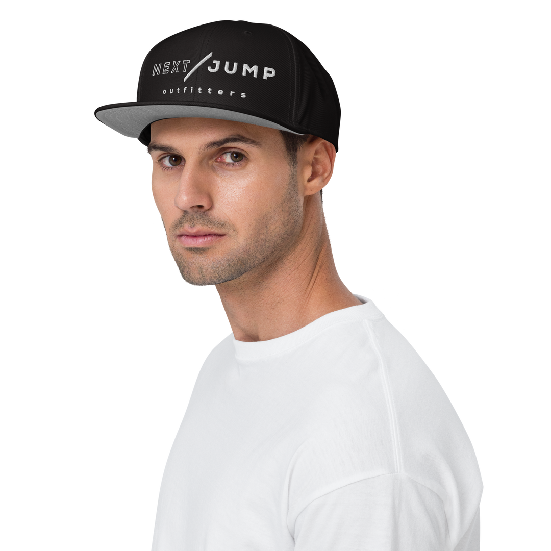 Next Jump Outfitters Snapback Trucker Cap Black