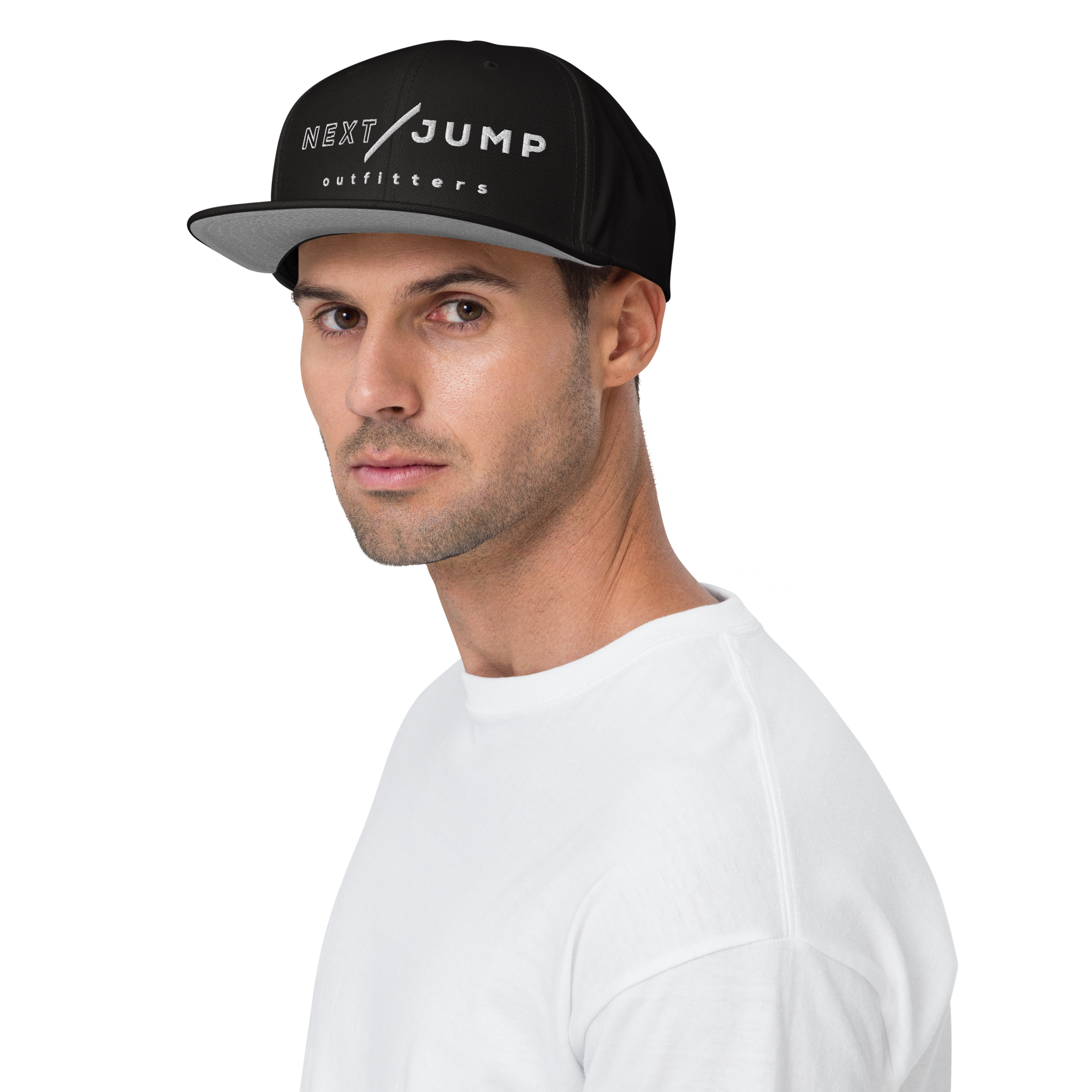 Next Jump Outfitters Snapback Trucker Cap Black