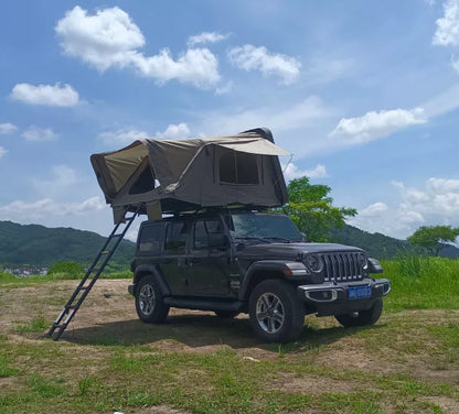 Next Jump Aluminum Fold-Out  Roof Top Tent (4-adults) - Next Jump Outfitters