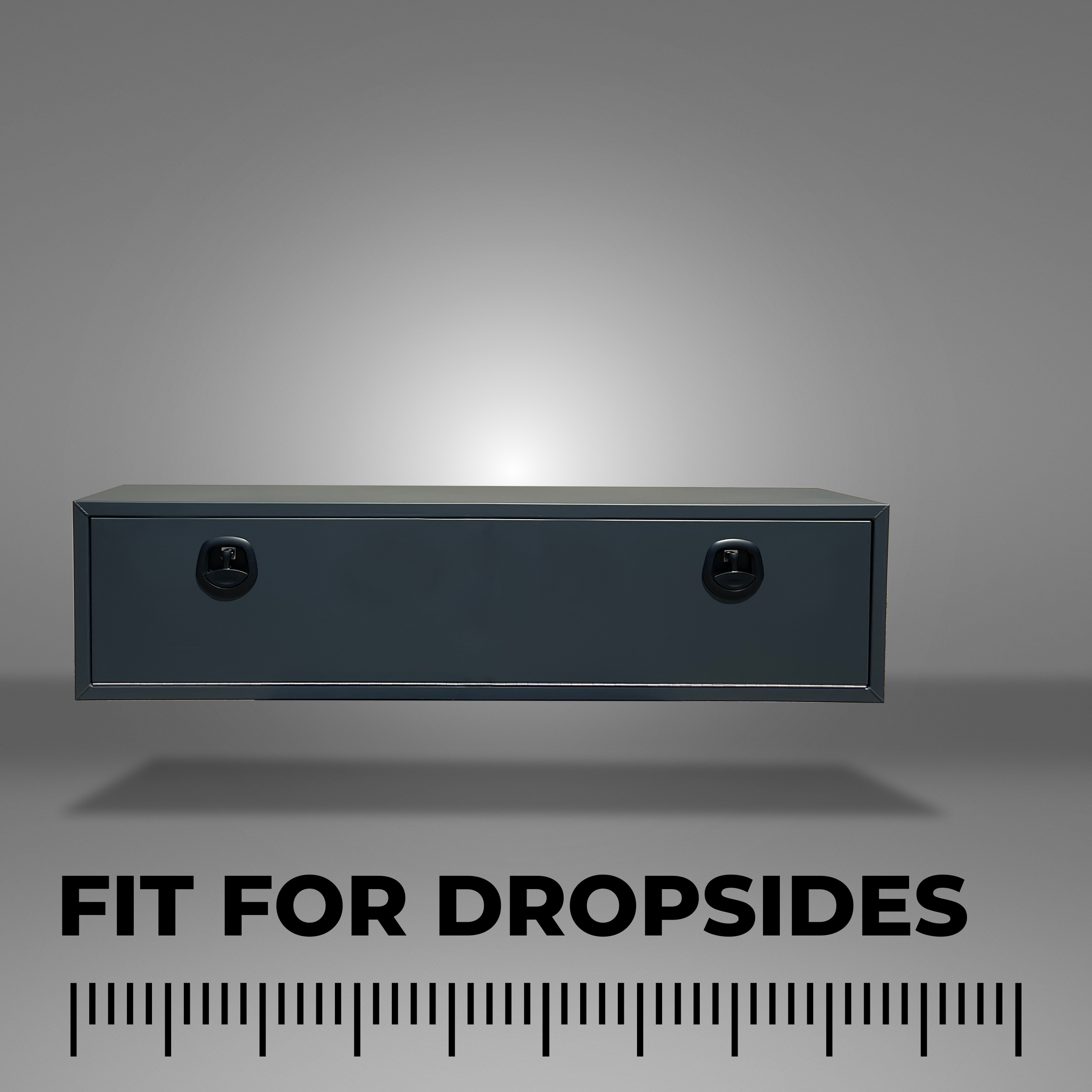 Tool Box for Mid-Size Regular Flatbeds with Dropsides - Single Box