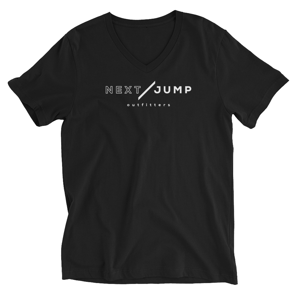 Next Jump Unisex Short Sleeve V-Neck T-Shirt - Next Jump Outfitters