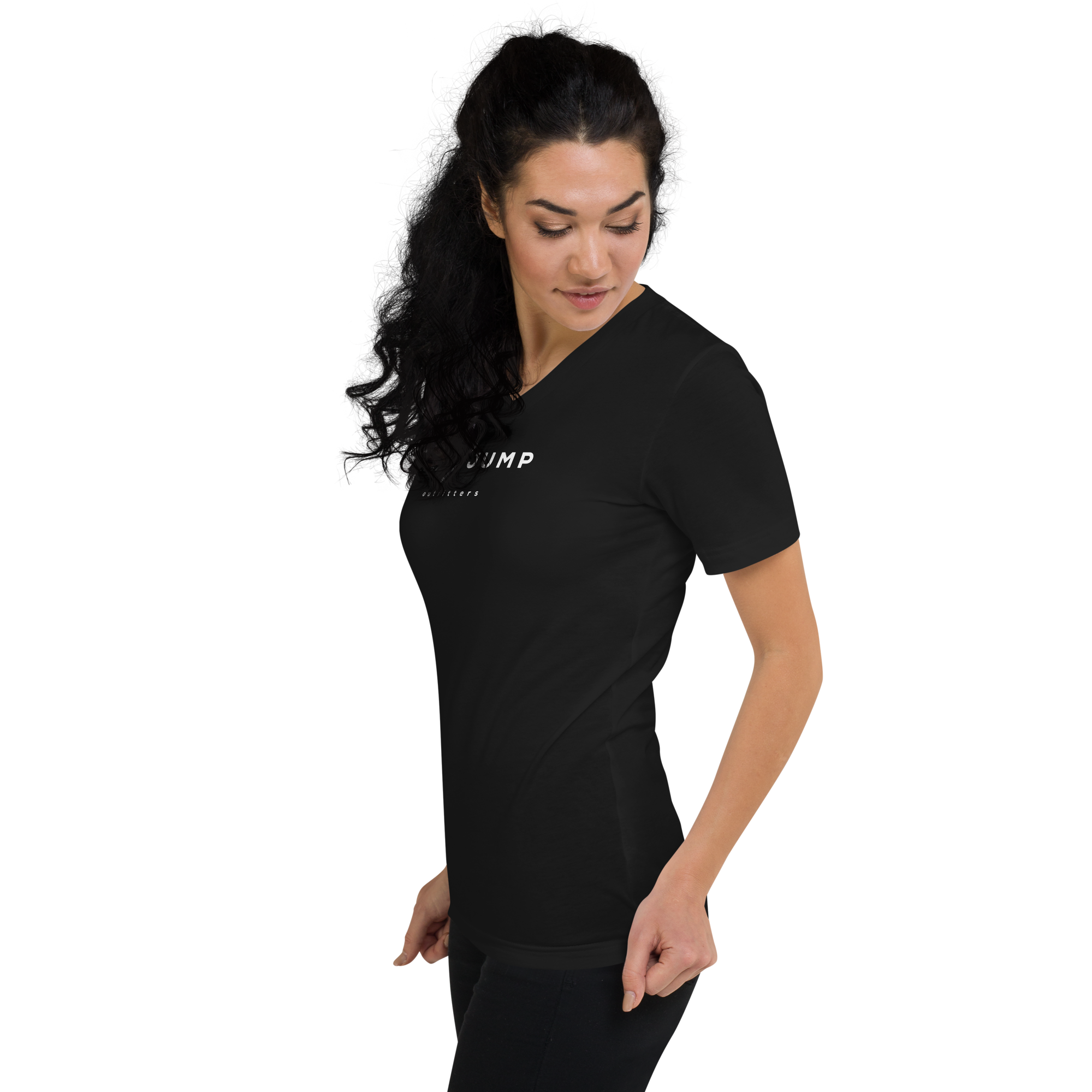 Next Jump Unisex Short Sleeve V-Neck T-Shirt - Next Jump Outfitters